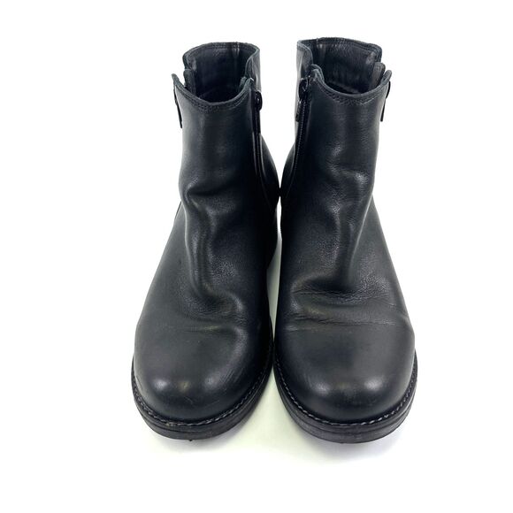 Naot Wander Ankle Boot Black Leather Bootie Water Resistant Zip Womens 38 US 7 - Picture 3 of 14